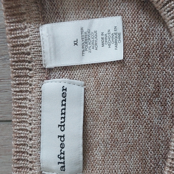 Alfred Dunner Vintage Woman Sweater Size XL Brown and White - Picture 7 of 12